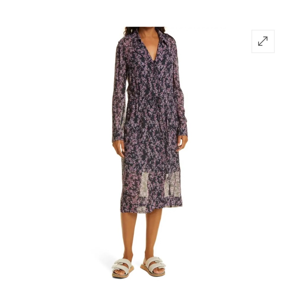 RAG & BONE Purple Multi Field Printed Dress